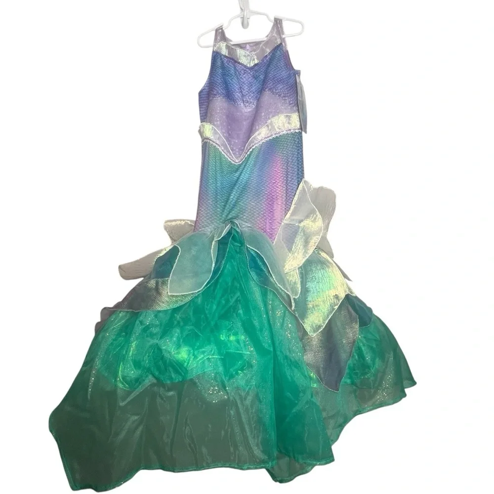 Little Mermaid Disguise Girls Size M 8-10 Ariel Halloween Costume Dress Up NWT